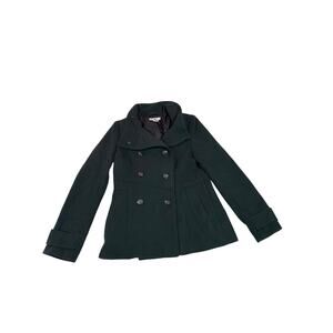 H&M Women’s Jacket Short Coat Army Green Size 8 Pea Coat